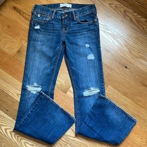 Abercrombie kids flare bottom jeans